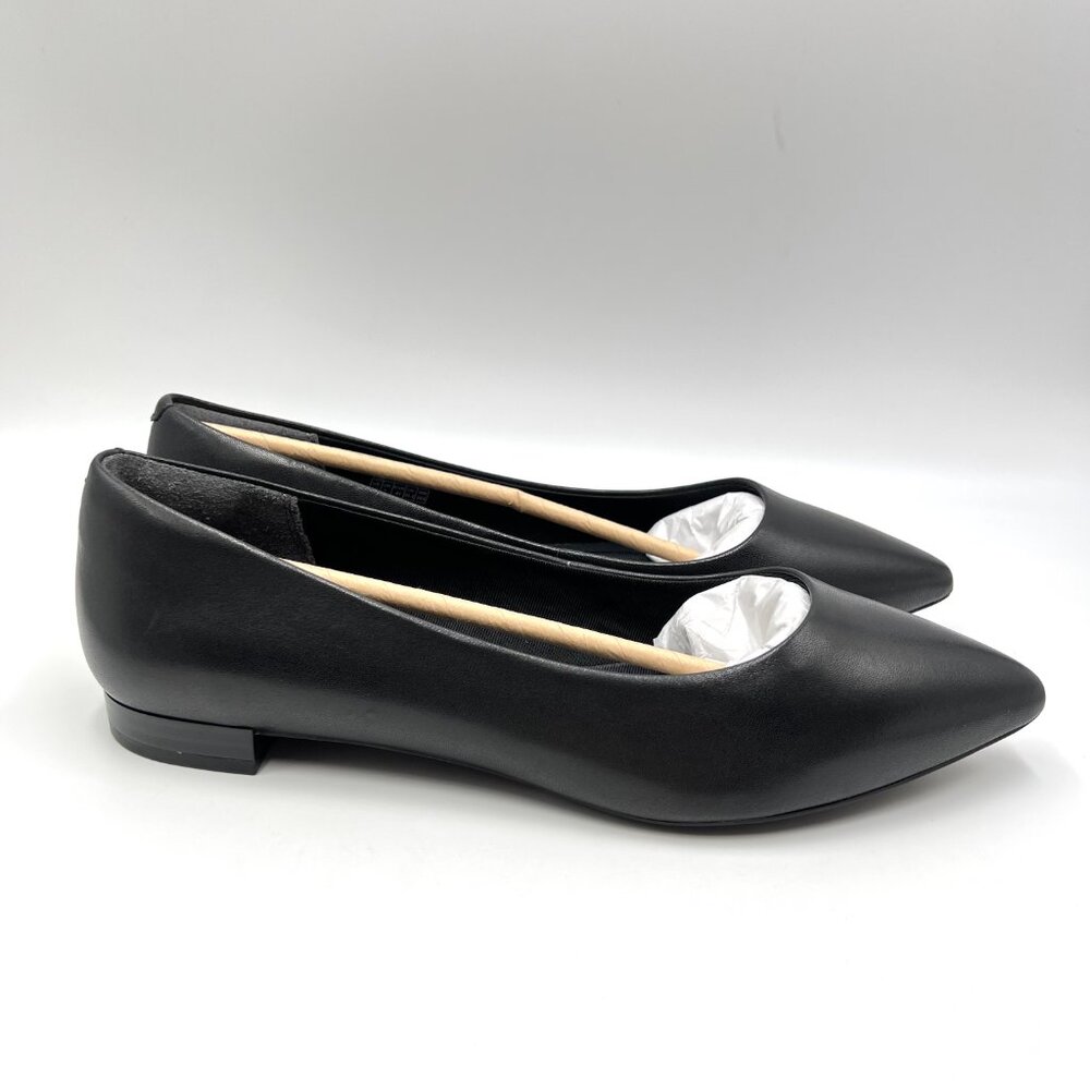 Rockport‎ Womens Size 9.5 Adelyn Black Leather Ballet Flats Shoes.